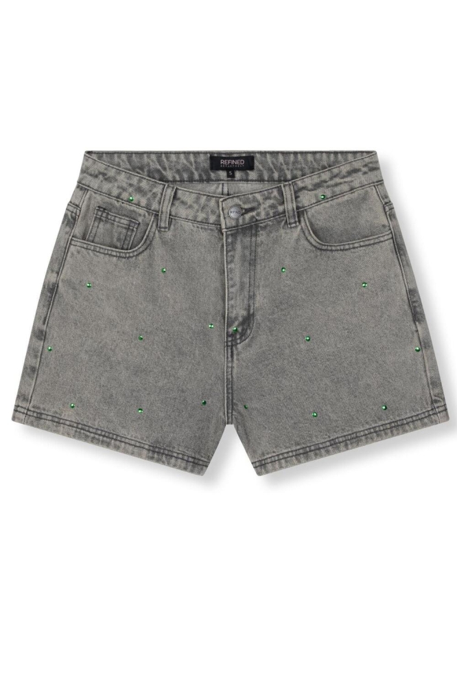 WOVEN SHORT STUDS ZAAR R2505272689 996 MID GREY